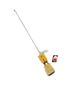 Hi Temp k probe 3mm 1000mm long 1100c